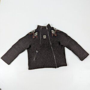 66 Degrees North Iceland Kids Bifrost Full Zip Wool Blend Jacket 6 Years